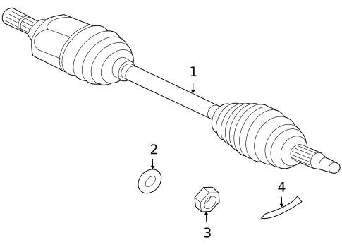 Drive Axles for 2008 Mitsubishi Outlander #1