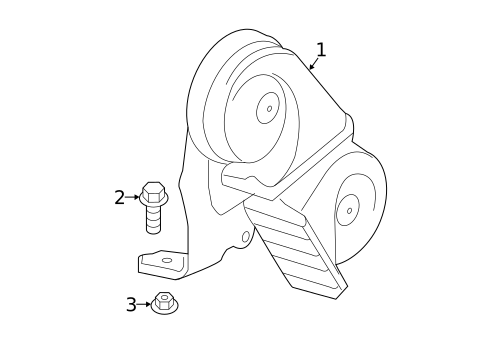Horn for 2019 Chevrolet Equinox #0