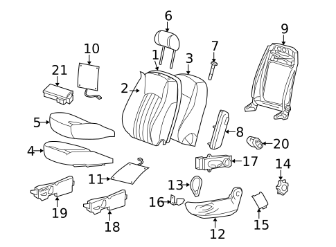 Power Seats for 2007 Jaguar X-Type #1