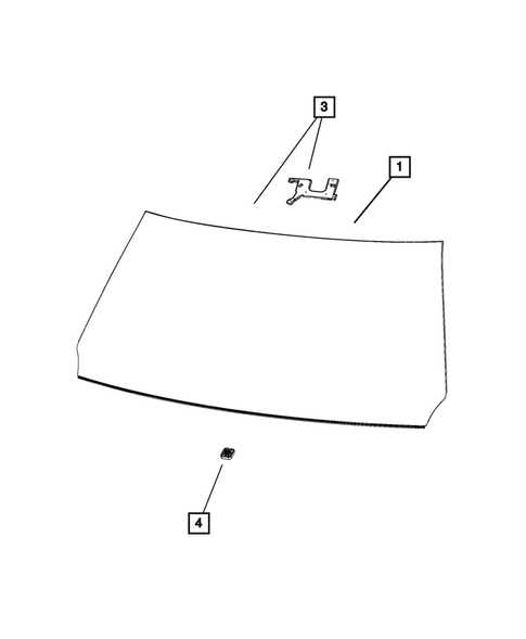 Glass and Interior Rear View Mirror for 2019 Ram 1500 #3