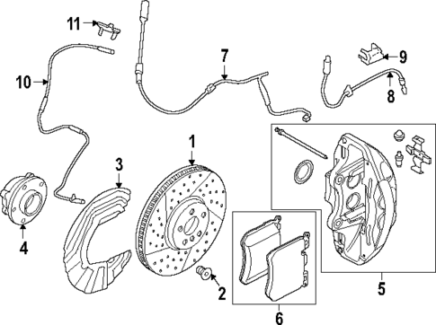 Brake Components for 2024 BMW M440i #1