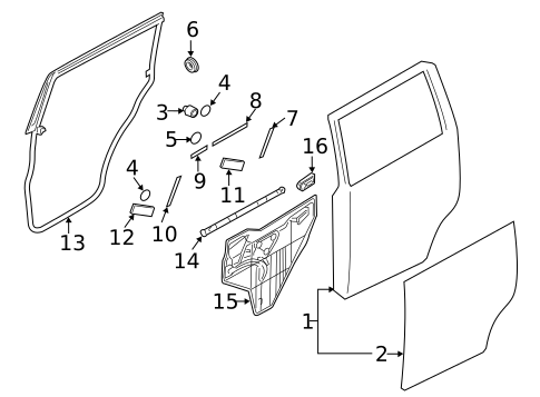 Door & Components for 2012 INFINITI QX56 #1