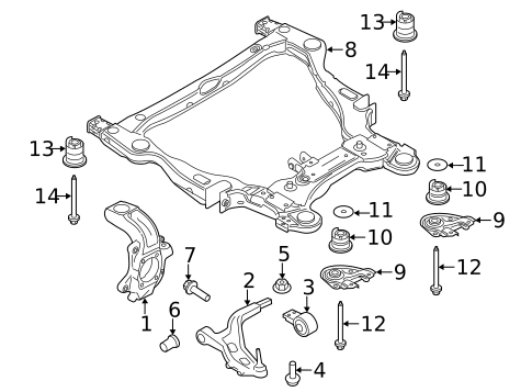 Steering, Gear & Related Components for 2013 Lincoln MKS #0