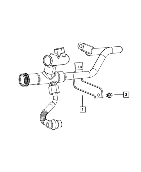 Water Pump and Related Parts for 2017 Fiat 500X #2