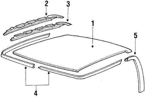 Roof & Components for 1987 Pontiac Bonneville #0