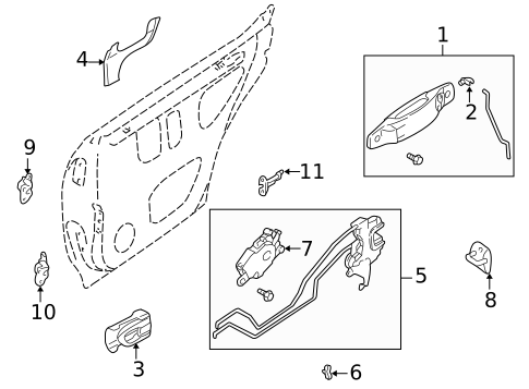 Rear Door for 2001 Subaru Forester #1
