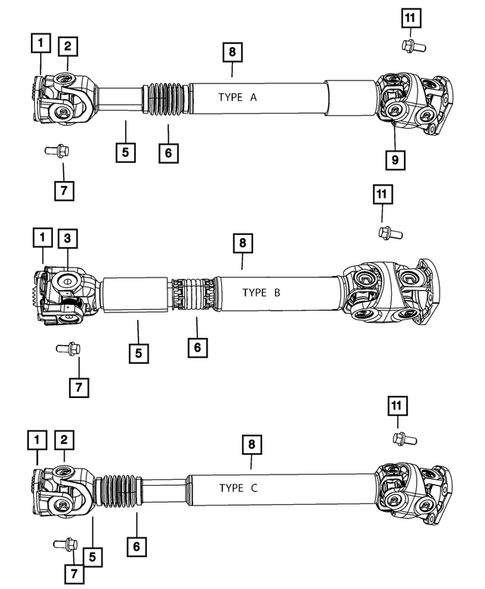 Propeller Shaft for 2007 Dodge Ram 3500 #3