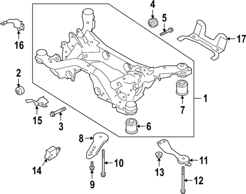 Crossmembers & Components for 2020 Jaguar E-Pace #0