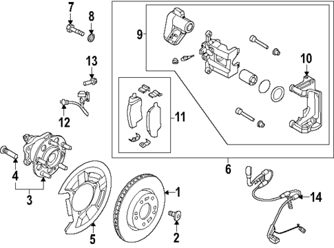 Rear Brakes for 2023 Hyundai Ioniq 6 #0