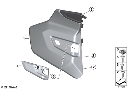 Motorcycle Trim Section, Windshield for 2024 BMW-Motorrad K 1600 B #17