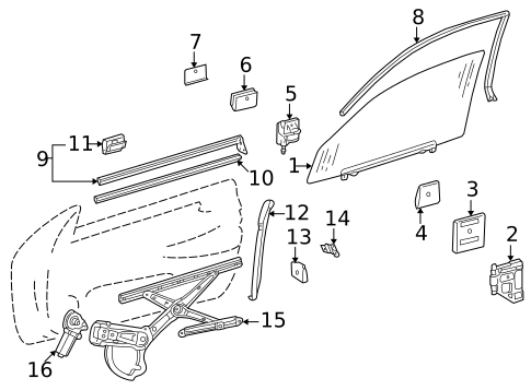 Door for 2002 Mercedes-Benz CLK430 #1