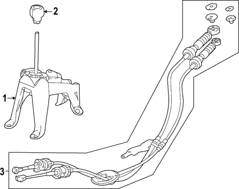 Transmission Shift Lever for 2017 Honda Civic #1