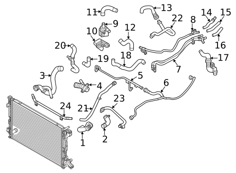 Hoses & Lines for 2020 Audi A8 Quattro #0
