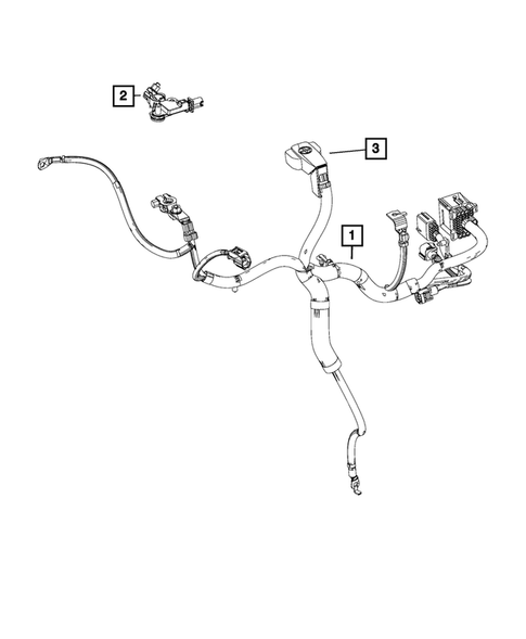 Battery, Battery Tray and Cables for 2017 Ram 3500 #8