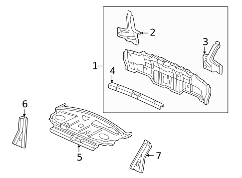 Rear Body for 2002 Honda Accord #0