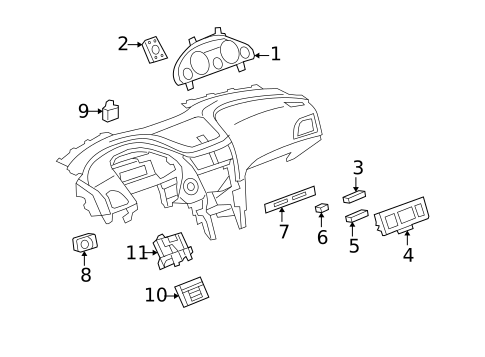 Switches for 2012 Buick Enclave #0