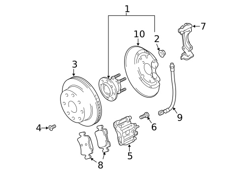 Brake Components for 2007 Saab 9-3 #1