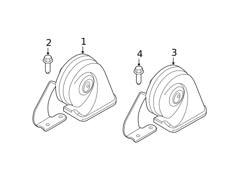 Horn for 2019 Volvo S90 #0