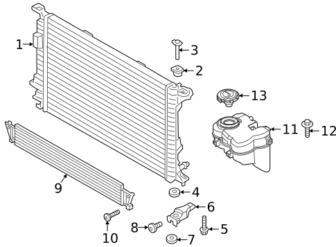 Radiator & Components for 2020 Porsche Macan #0