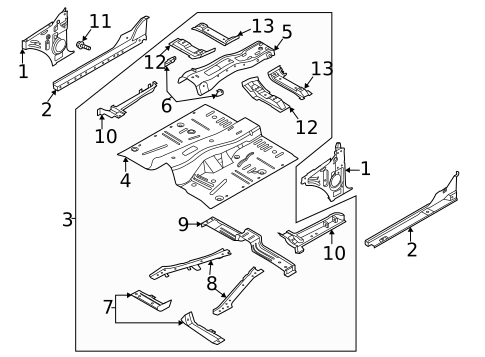 Floor for 2022 Ford Bronco #1