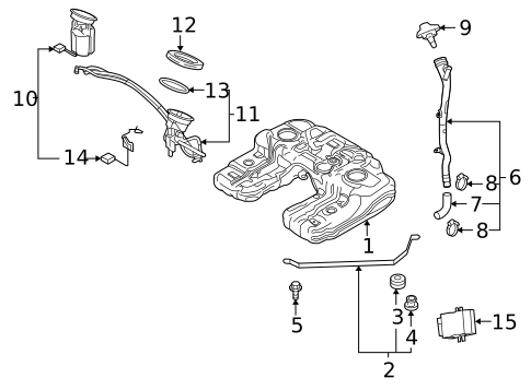 Fuel System Components for 2011 BMW X6 #1