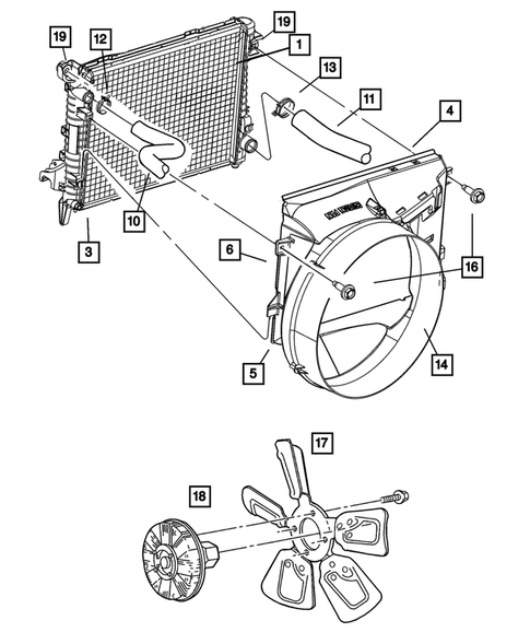 Radiator and Related Parts for 2002 Dodge Ram 1500 #0