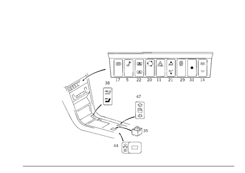 Switches & Switch Brightness Follow-Up for 1993 Mercedes-Benz 300E #2