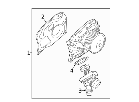 Water Pump for 2019 BMW i8 #1