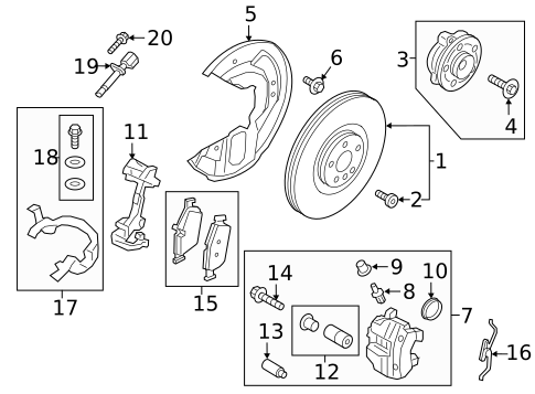 Front Brakes for 2019 Volvo XC90 #3