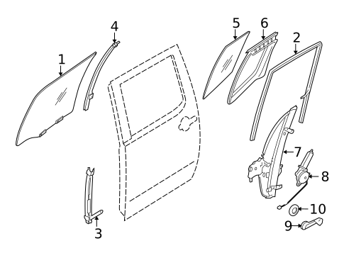 Rear Door for 2009 Suzuki Equator #2