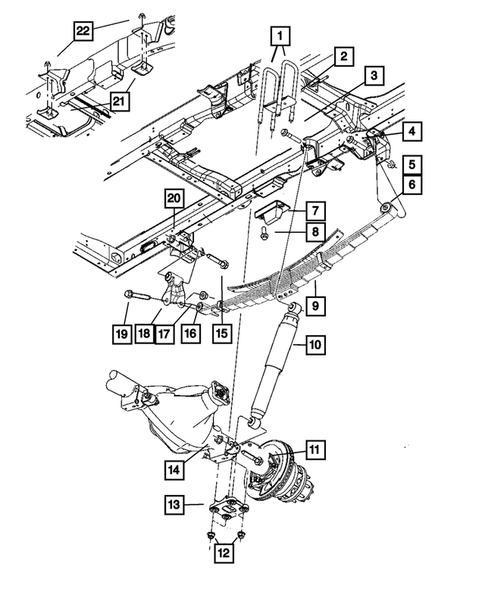 Rear Suspension for 2007 Dodge Ram 3500 #1