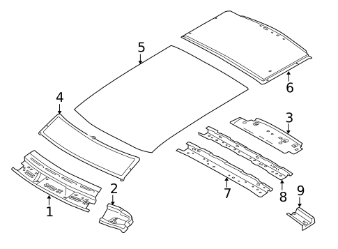 Roof & Components for 2021 Ford Transit Connect #5