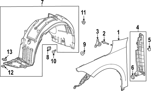 Fender & Components for 2022 Honda Civic #0