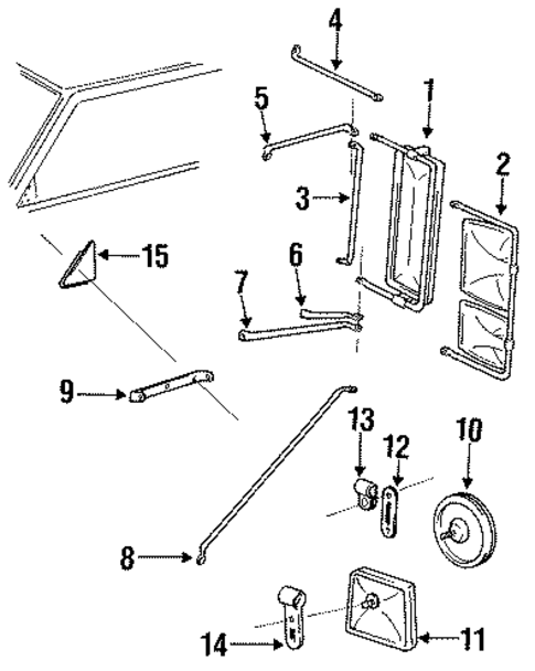 Outside Mirrors for 1991 Chevrolet K2500 Pickup #0