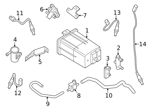 Emission Components for 2013 INFINITI JX35 #0