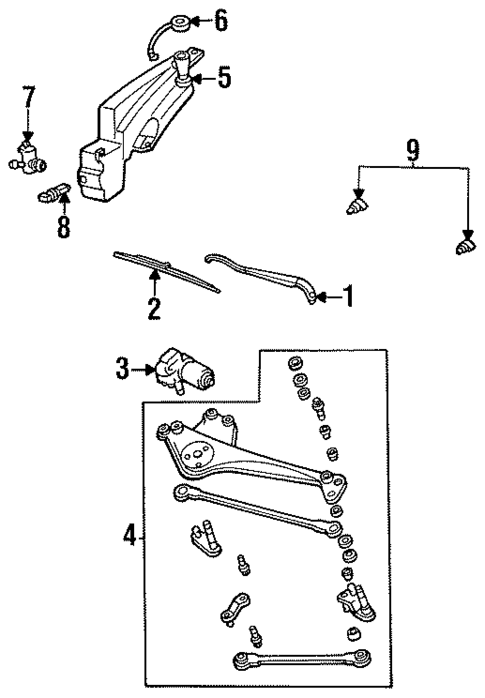 Wiper & Washer Components for 1998 Mercury Sable #0