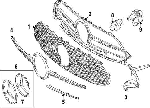 Grille & Components for 2025 Mercedes-Benz CLE300 #0