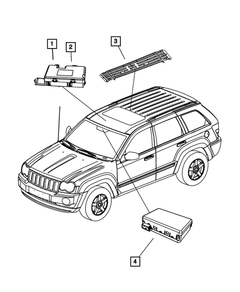 Keys, Modules and Engine Controllers for 2009 Jeep Grand Cherokee #4