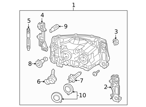 Bulbs - Chassis for 2013 Land Rover LR4 #0