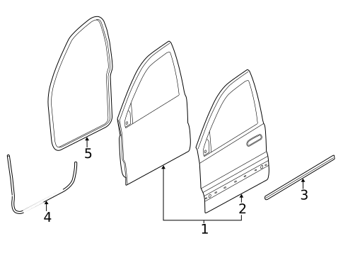 Door & Components for 2023 Dodge Durango #0