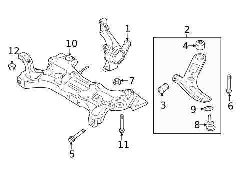 Suspension Components for 2018 Hyundai Accent #1