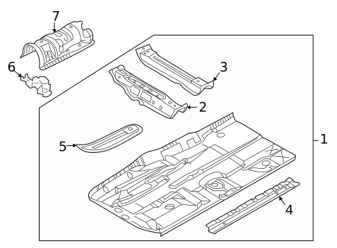 Floor for 2010 BMW M6 #0