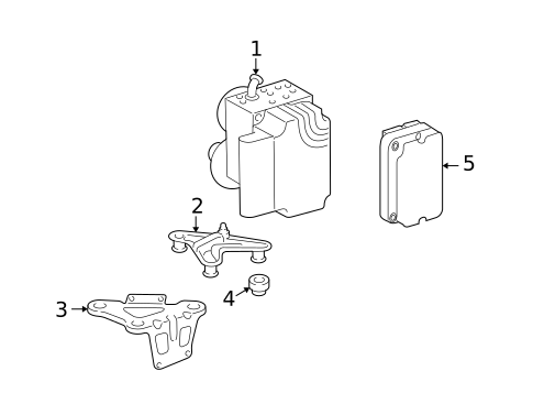 ABS Components for 2006 Mercedes-Benz CLS55 AMG #0