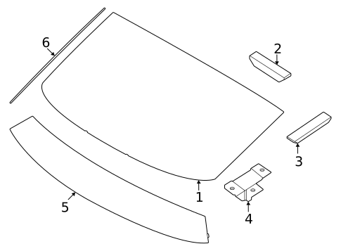 Glass - Lift Gate for 2023 Genesis GV60 #0