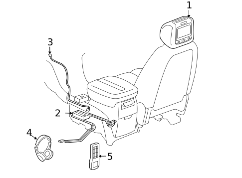Entertainment System Components for 2017 Cadillac Escalade #4