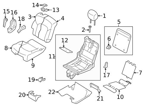 Second Row Seats for 2012 INFINITI QX56 #2