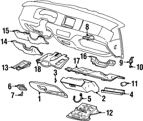 Trunk for 1995 Lincoln Town Car #1