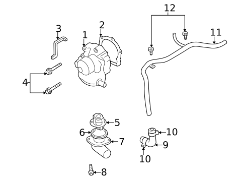 Water Pump for 2005 Subaru Outback #1