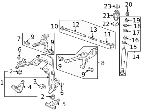 Rear Suspension for 2004 Pontiac GTO #0