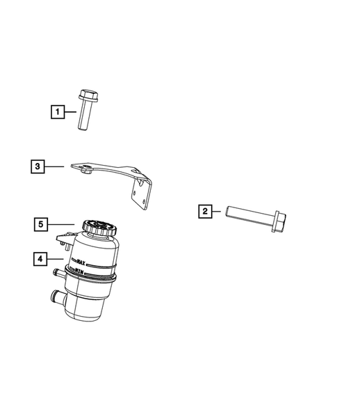 Power Steering Pump and Reservoir for 2014 SRT Viper #0